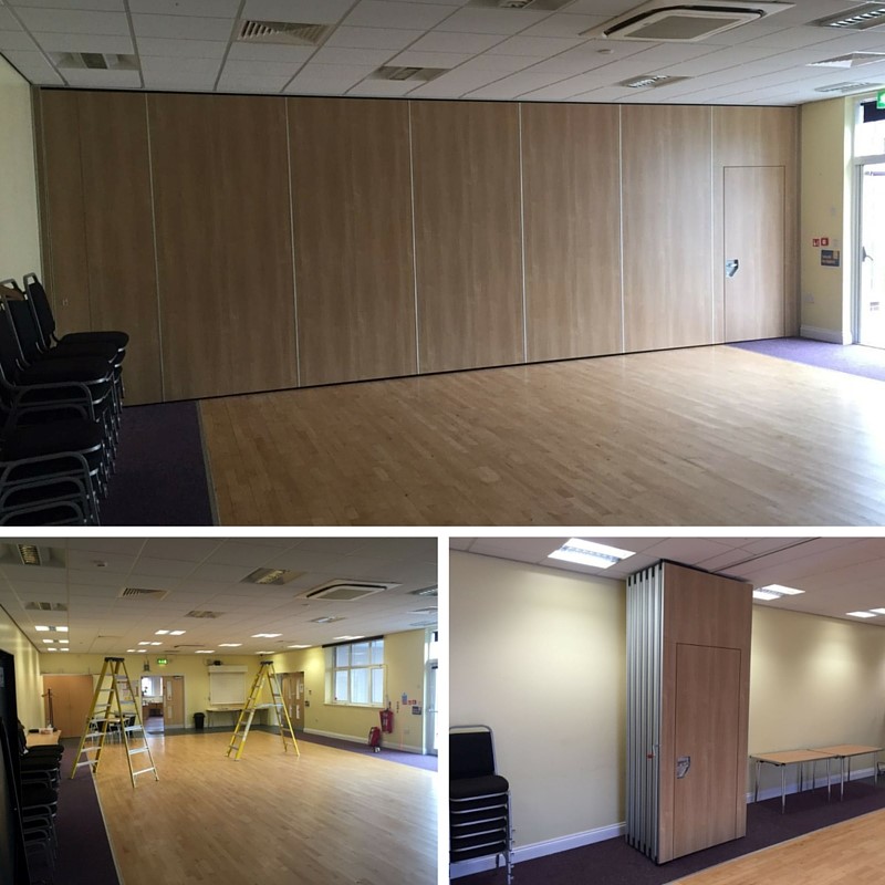 Witton Lodge Movable Wall Systems Installed